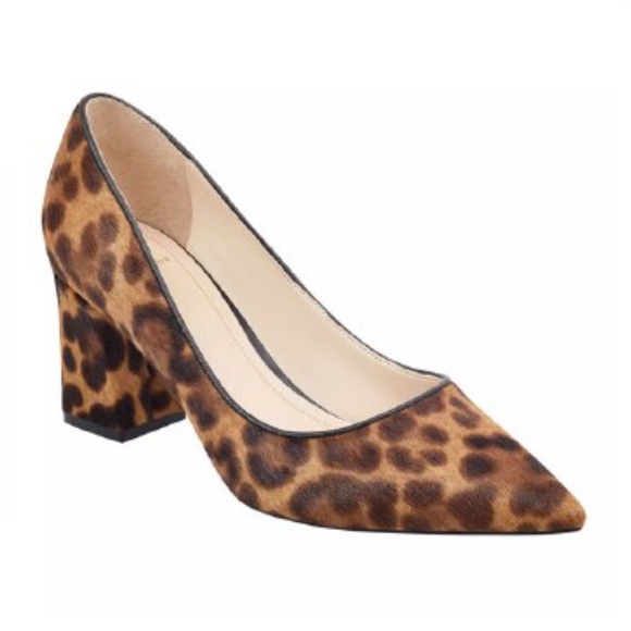 Marc Fisher Leopard Pointed Toe Pumps - Picture 2 of 4